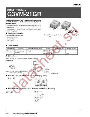 G3VM-21GR1(TR) datasheet  